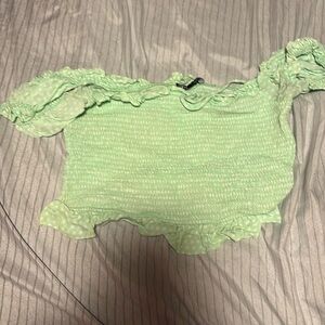 Zara green top